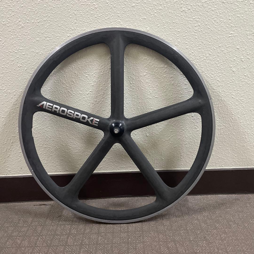 AEROSPOKE USA カーボンフロントホイール ピスト ロード 700c
