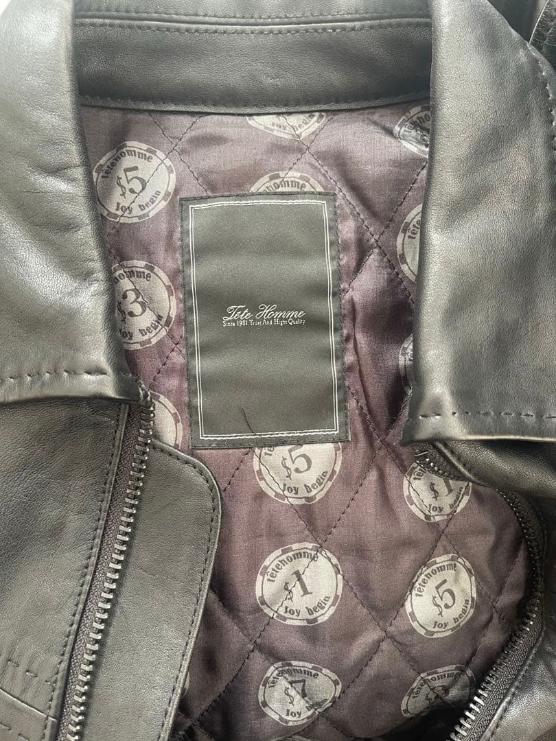 【TETE HOMME】 テットオム レザージャケット