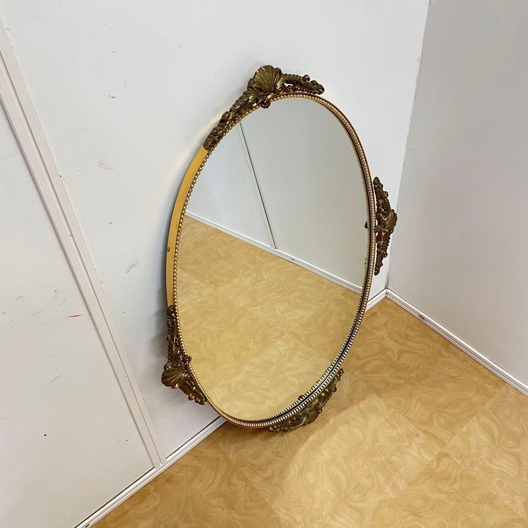 ビンテージ ミラー① 鏡 アンティーク調 ウォールミラー 壁掛け 大型 美容室