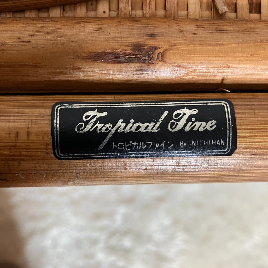 【アンティーク】レトロ 籐 ラタン サイドボード チェスト横幅120cm 古民家