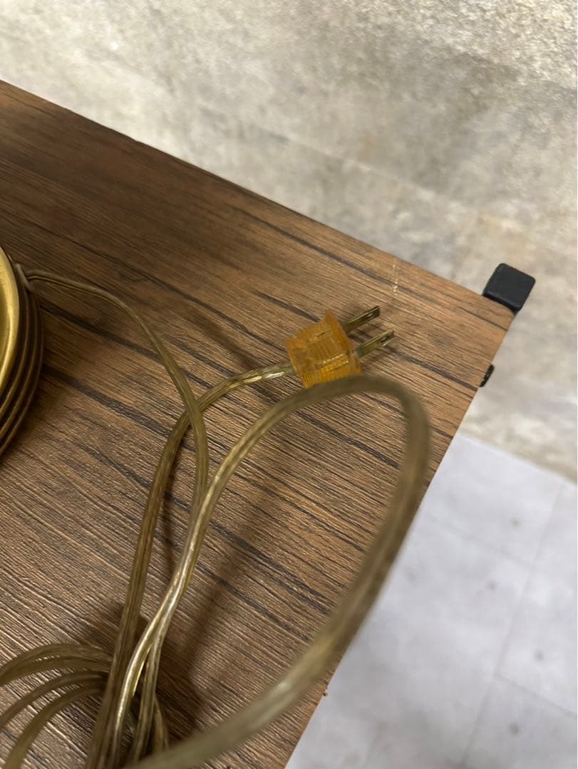 【ETHAN Allen】 ゴールドメタル フロアスタンド