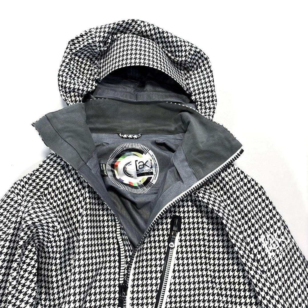 バートンAK スノボジャケット　S ゴアテックス　千鳥格子 CONTINUUM