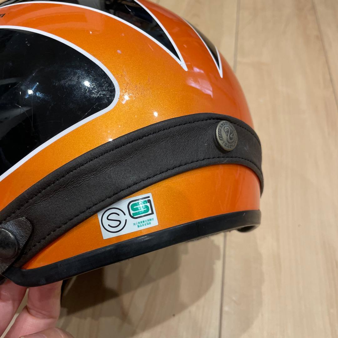 ショウエイMASH半帽ヘルメット オレンジ