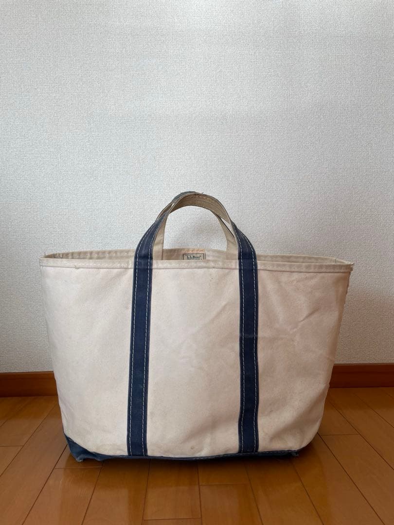llbean 80s エルエルビーン　トートバッグ　L ネイビー　フェード