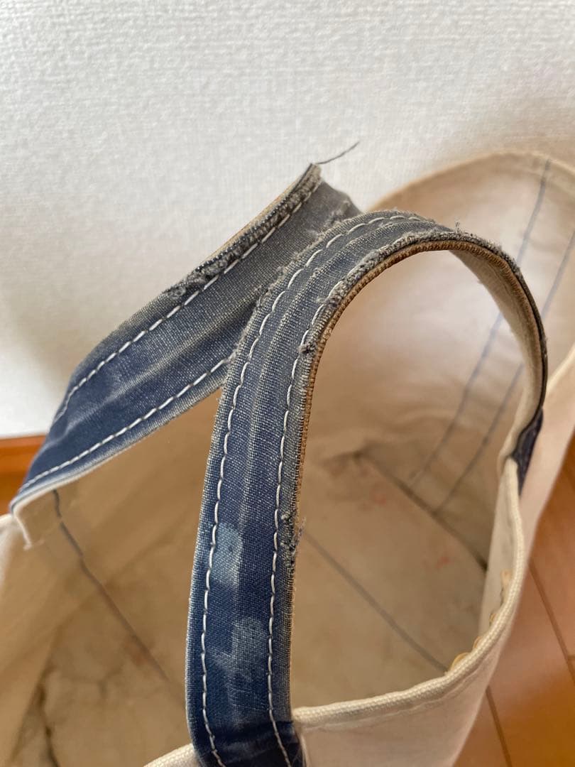 llbean 80s エルエルビーン　トートバッグ　L ネイビー　フェード