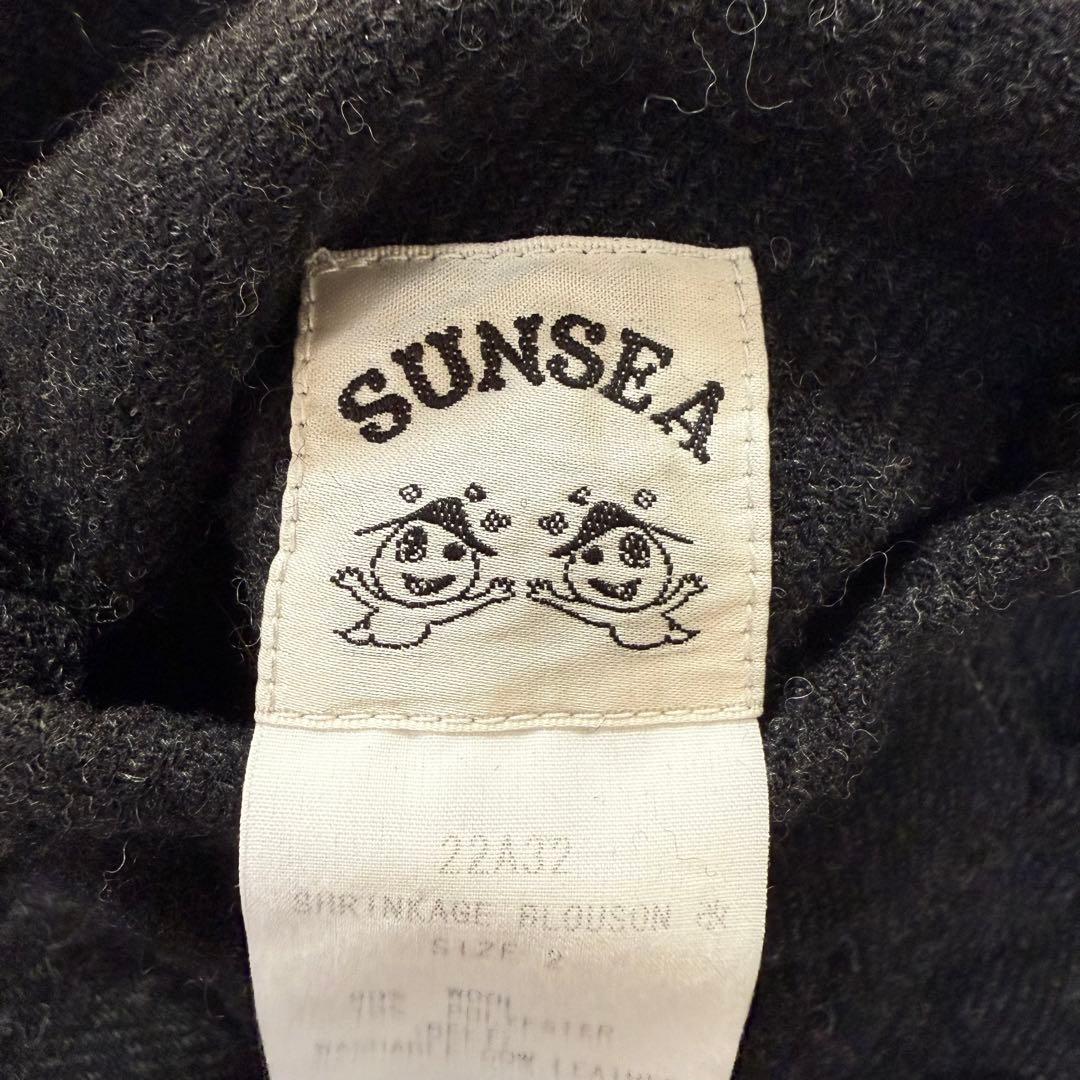 SUNSEA 22AW Shrinkage Blouson 改 ウール 黒 M