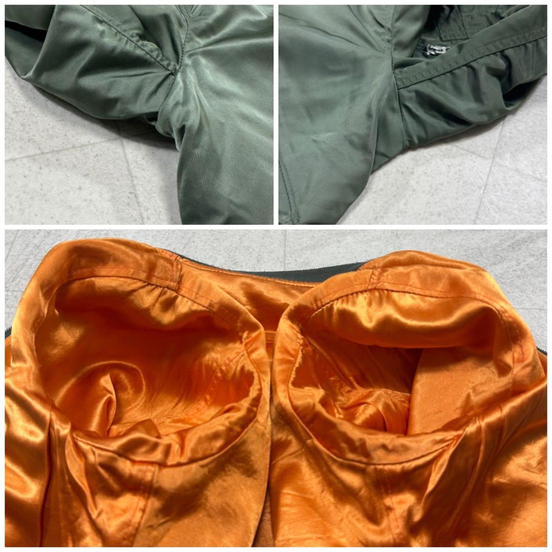 90s USA製【ALPHA】L-2B MA-1 フライトジャケット IDEAL