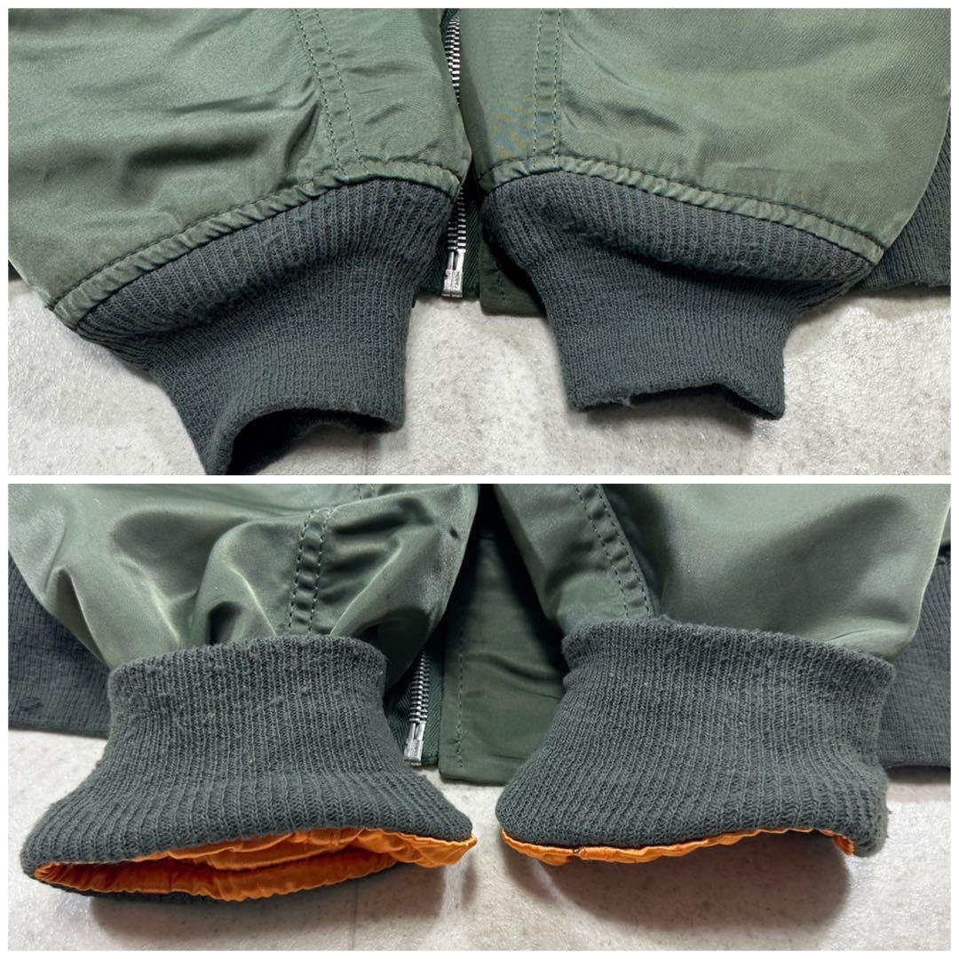 90s USA製【ALPHA】L-2B MA-1 フライトジャケット IDEAL