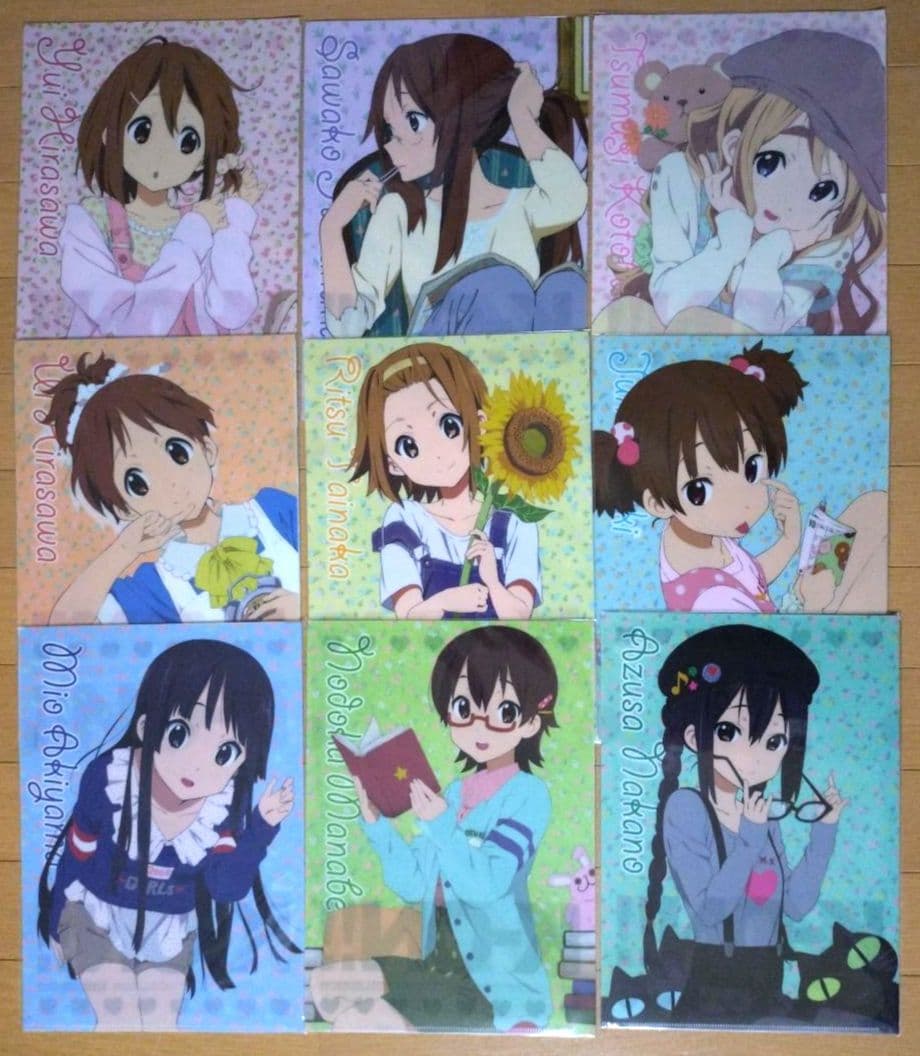 【レア】京都アニメーション「けいおん!! 」描き下ろしクリアファイルセット