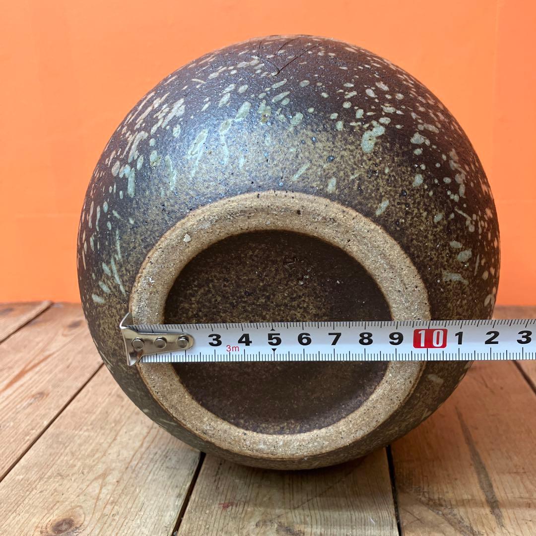 C-壁 信楽焼 しがらき焼 陶器 花瓶 花生 花器 フラワーベース 伝統工芸 日