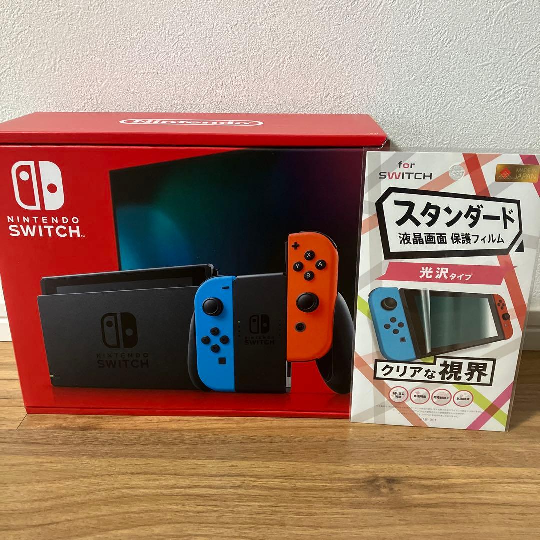 新品未使用⭐︎Nintendo Switch 本体 赤/青 ジョイコン付き