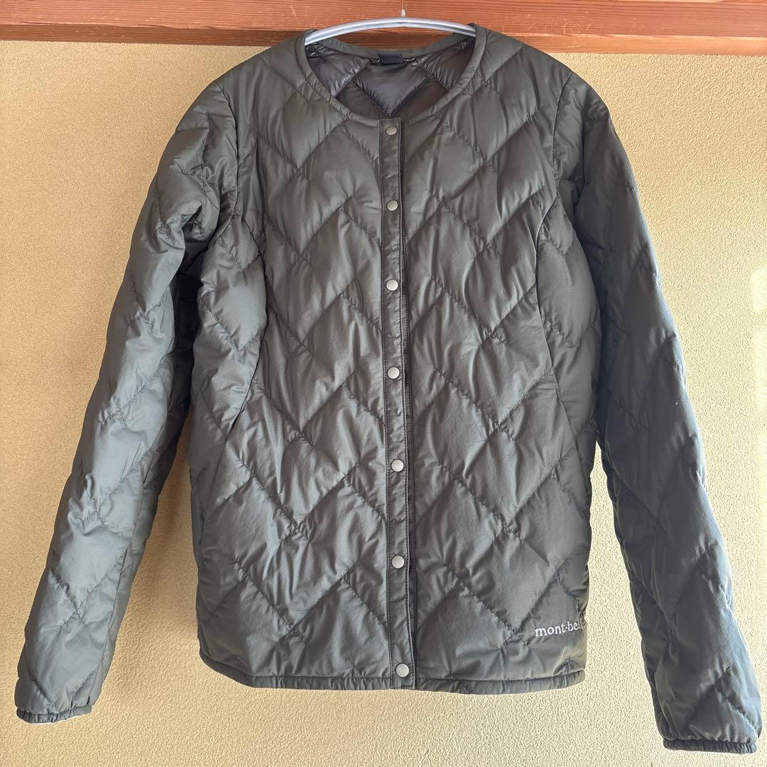 mont-bell キルティングダウンジャケット Lサイズ オリーブ