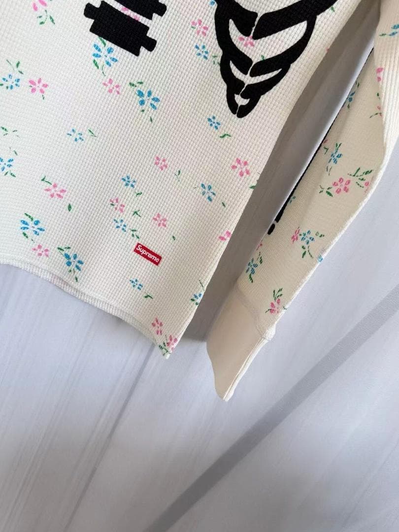 美品 Hanes 骸骨プリント 長袖Tシャツ M