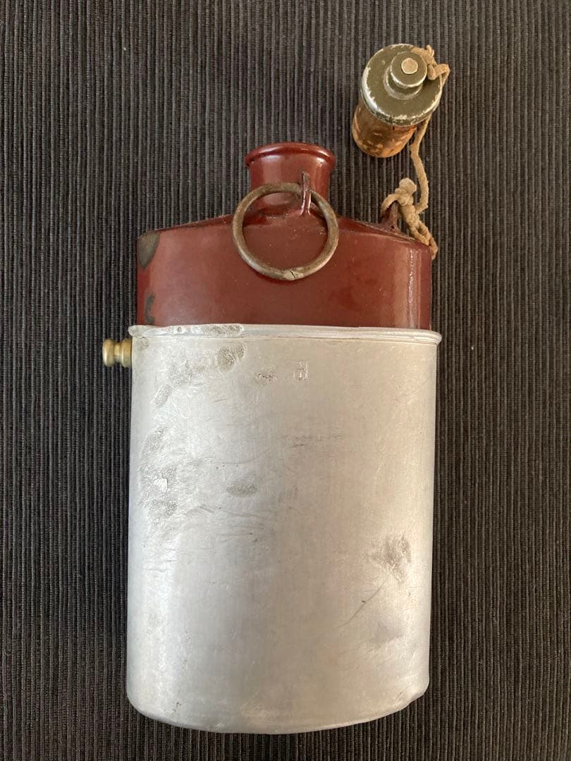 WW2 ドイツ軍 将校装備品 1941刻印　ホーロー型 水筒