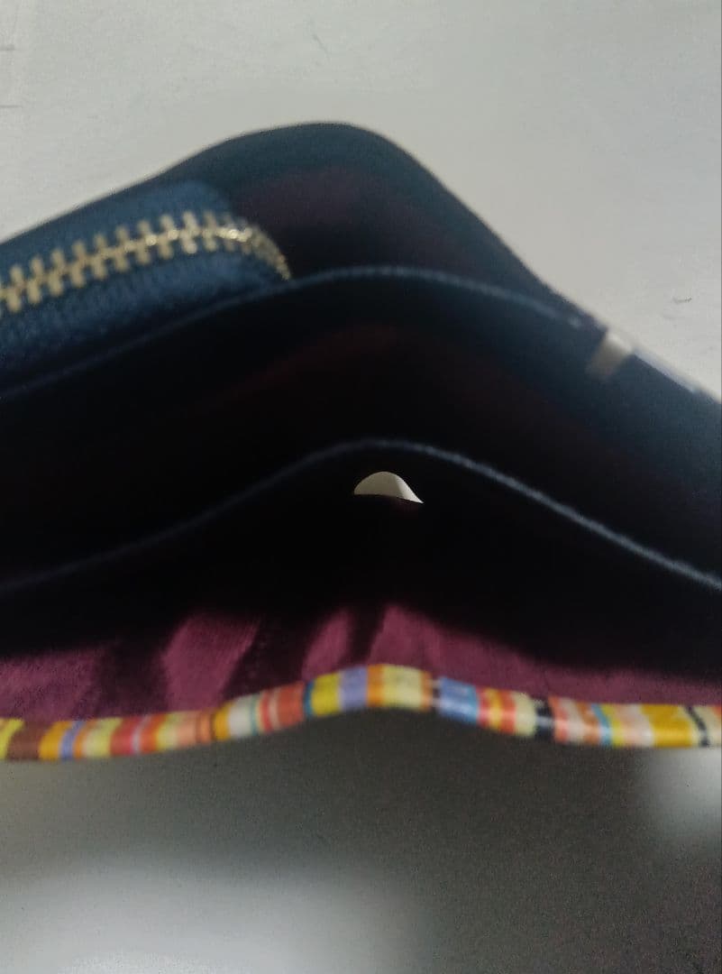 ポール・スミス 二つ折り財布 ネイビー 新品未使用品 箱付き