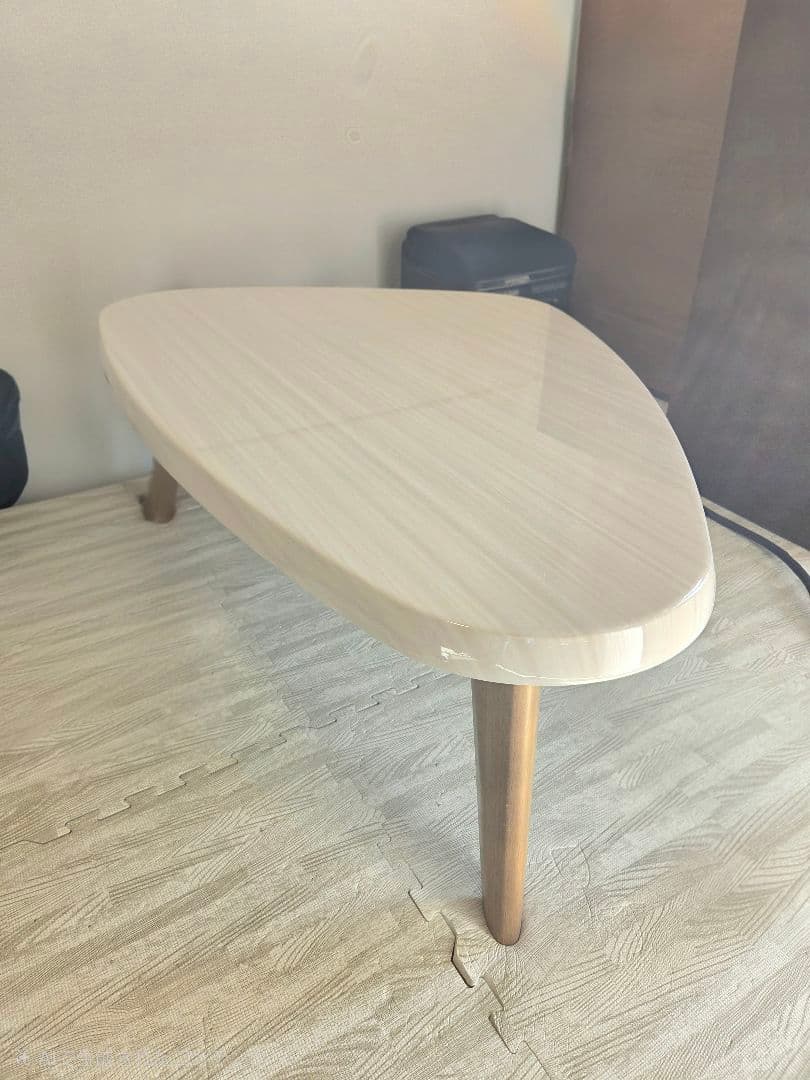 おしゃれローテーブル　白木目　北欧風