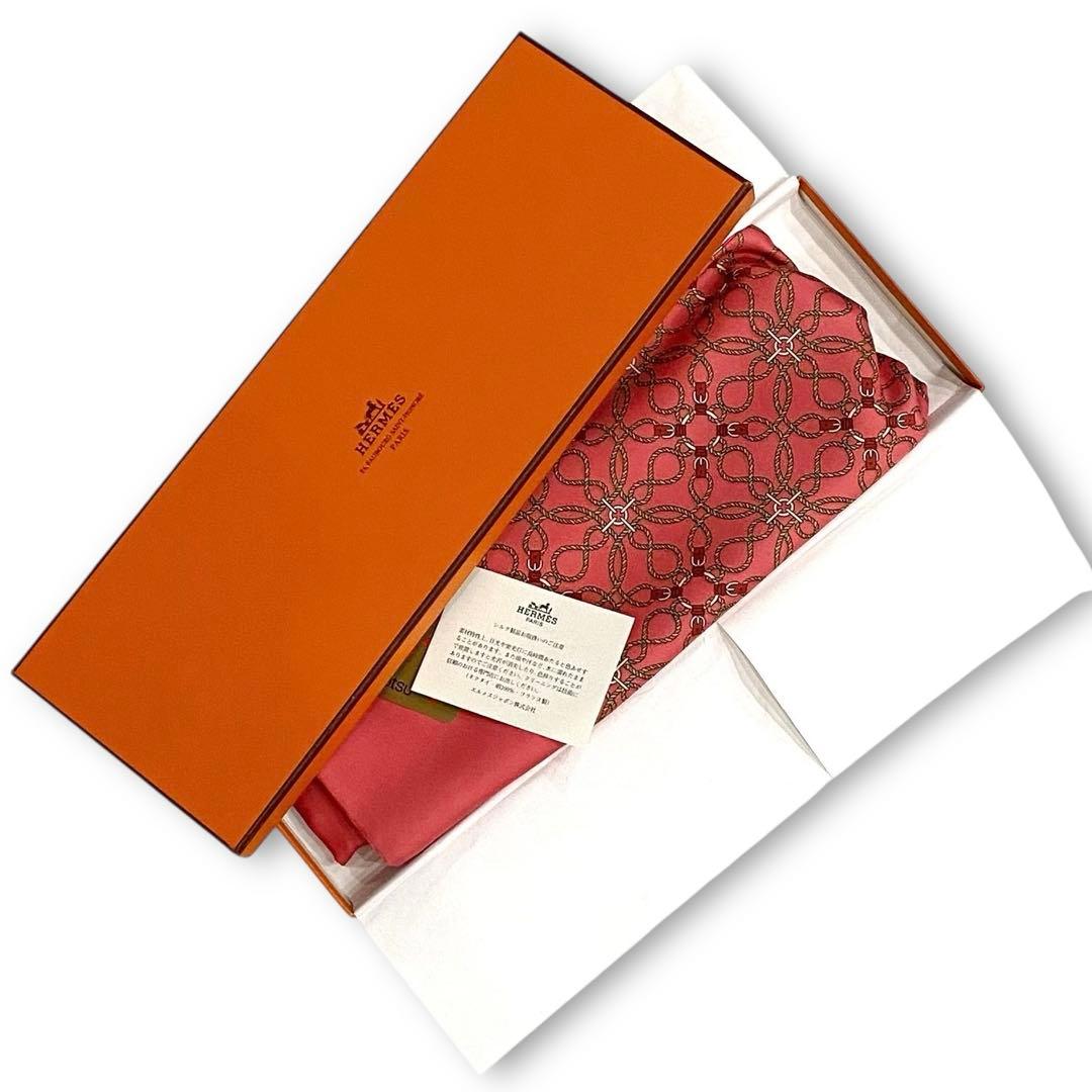 美品/箱付き★エルメス マルジェラ期 アスコットタイ ツイルレーヌ シルク100