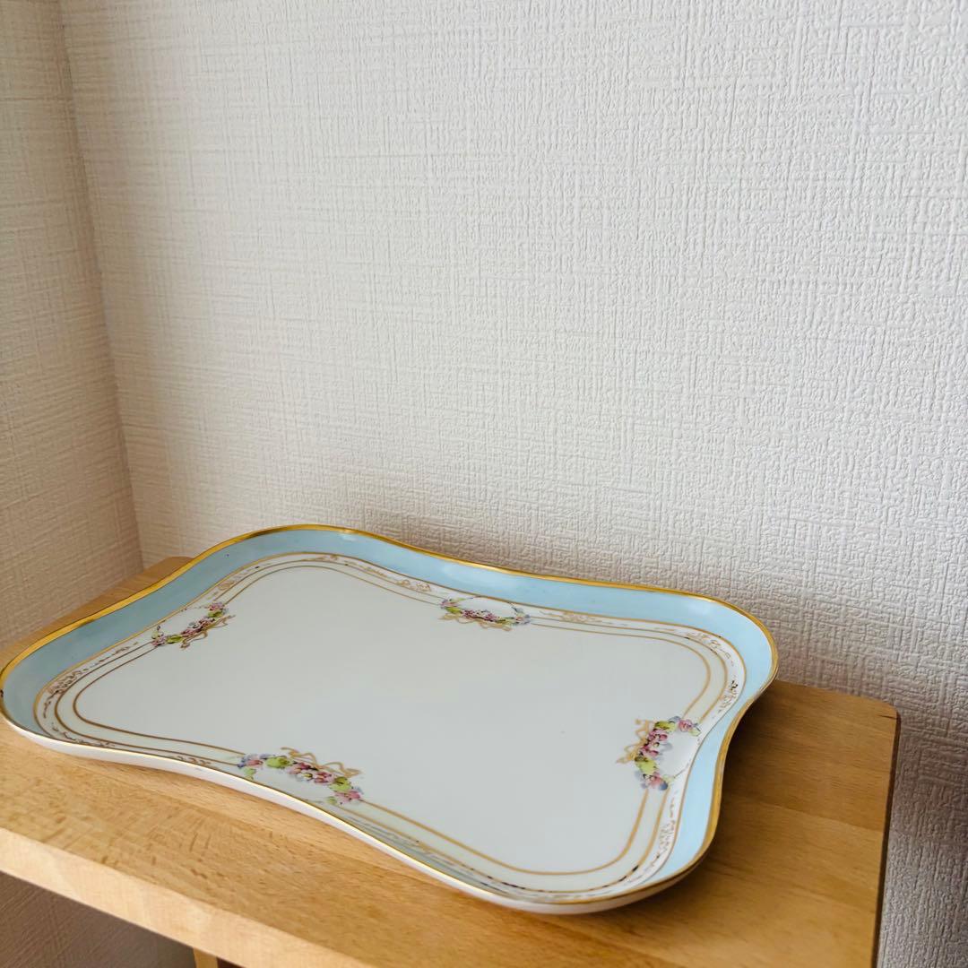 ⚫︎蔵出し　オールドノリタケ　トレー　スクエアプレート　　　　　　　15