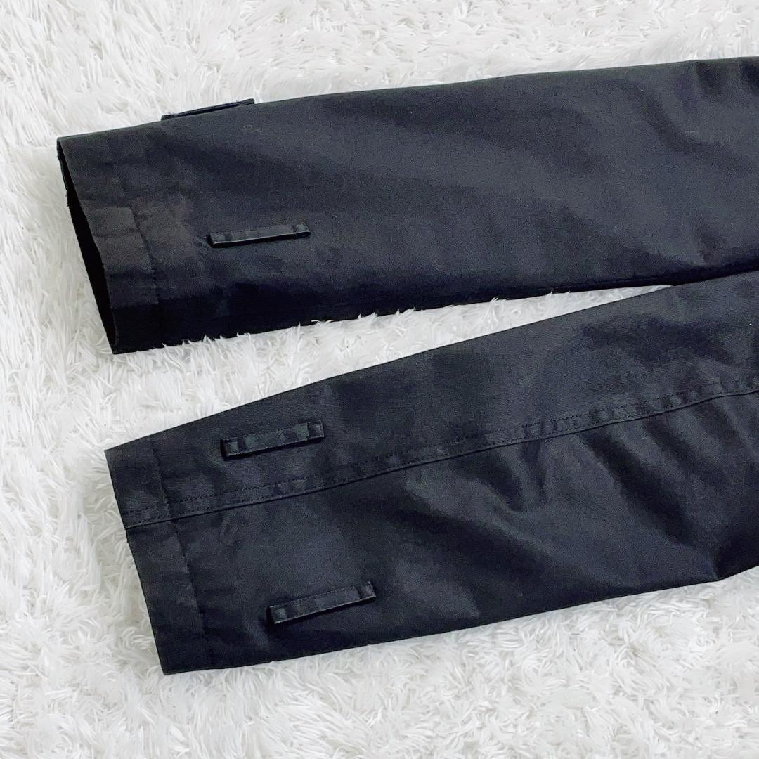 バーバリーブラックレーベル トレンチコート 黒 ハーフ丈 普段使い ビジネス