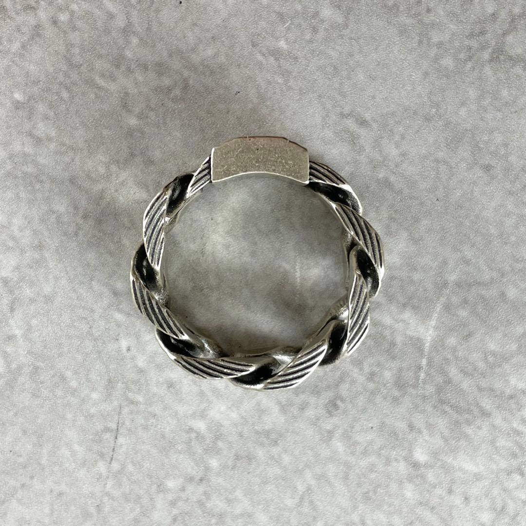 未使用級✨ DIOR ディオール リング スターリングシルバー 編み込み