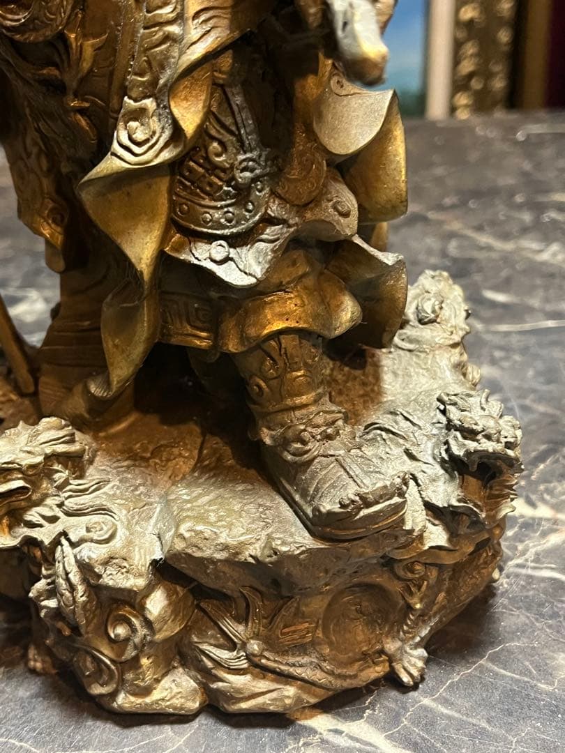 三国志、三国志銅像、三国志ブロンズ像、三国志関羽像、関羽武将像