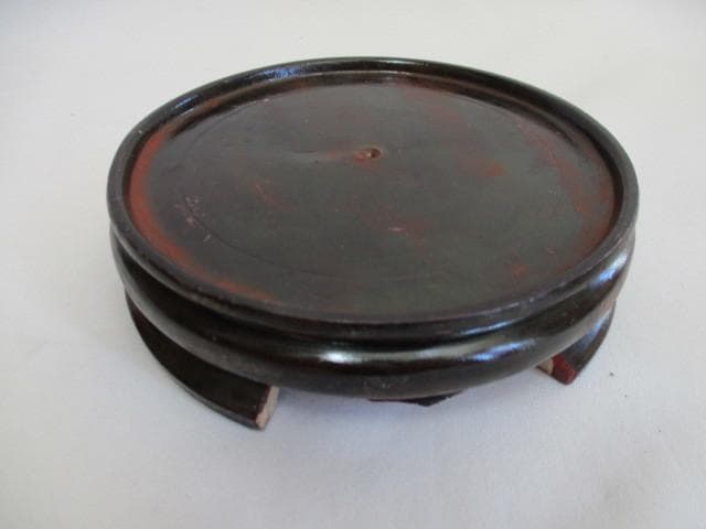 中国古玩 大清雍正年製 魚尾花瓶 箱なし 台座付き 約36cm 中国美術