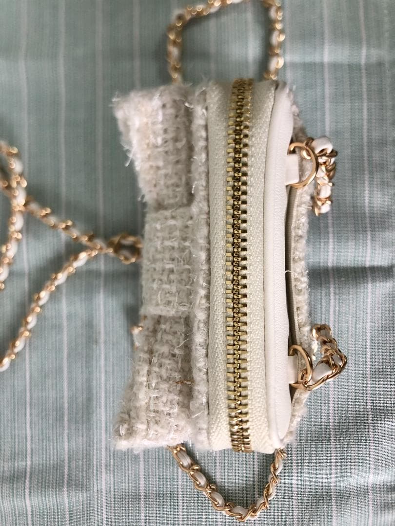 ショルダーバッグ　ノベルティ　ホワイト　蝶結び　バッグ