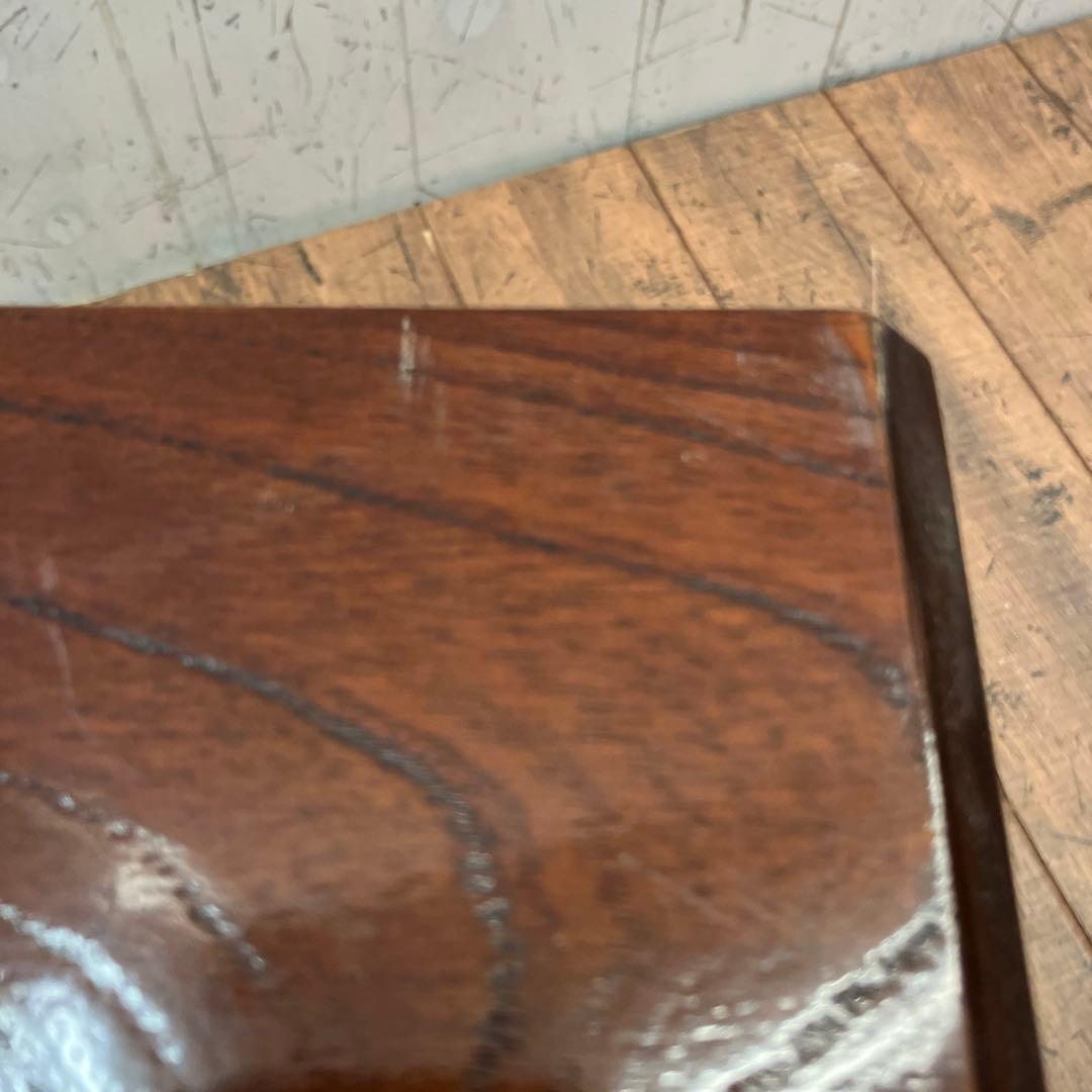 昭和レトロ 木製 葡萄柄 折りたたみ文机 テーブル 箪笥 小箪笥 3段 小物入れ