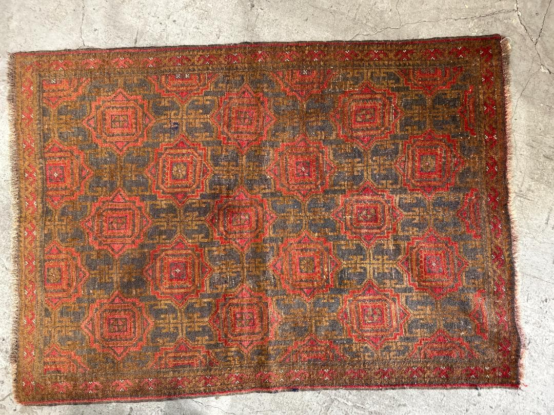 【60's Vintage rug】183×118cm　トルクメン族　アリホジャ