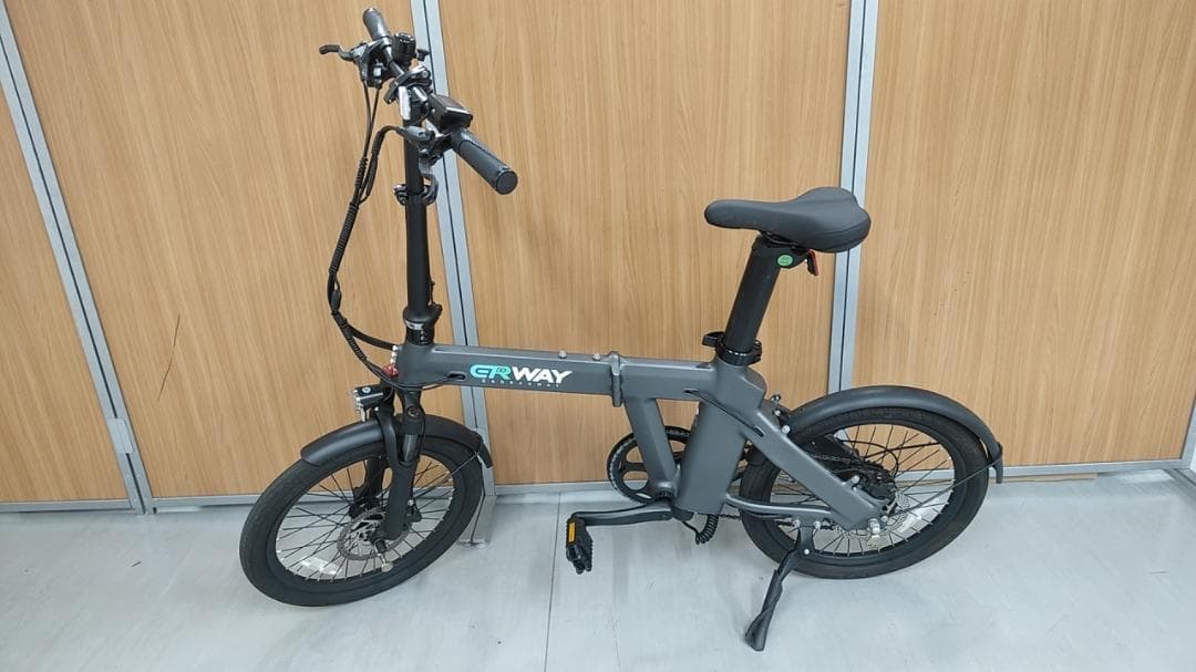 【リユース品】折りたたみ電動アシスト自転車 ERWAY A02 グレー