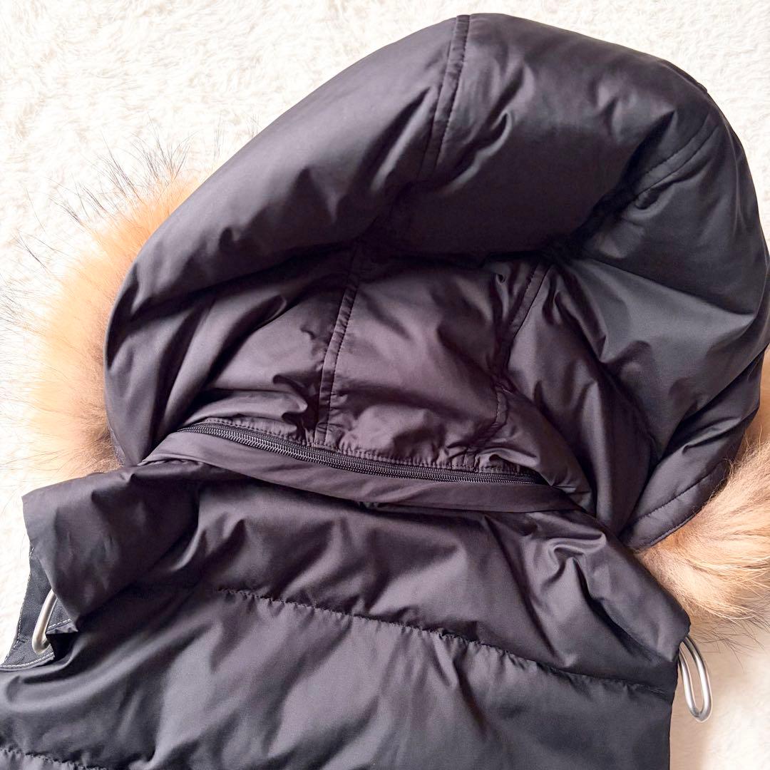 6150 美品✨ ブルーレーベルクレストブリッジ ダウンベスト チェック ファー