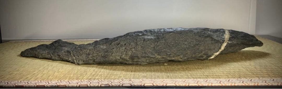 4321 佐治川石 横59(cm):6.8kg 鳥取県産 水石骨董美術品