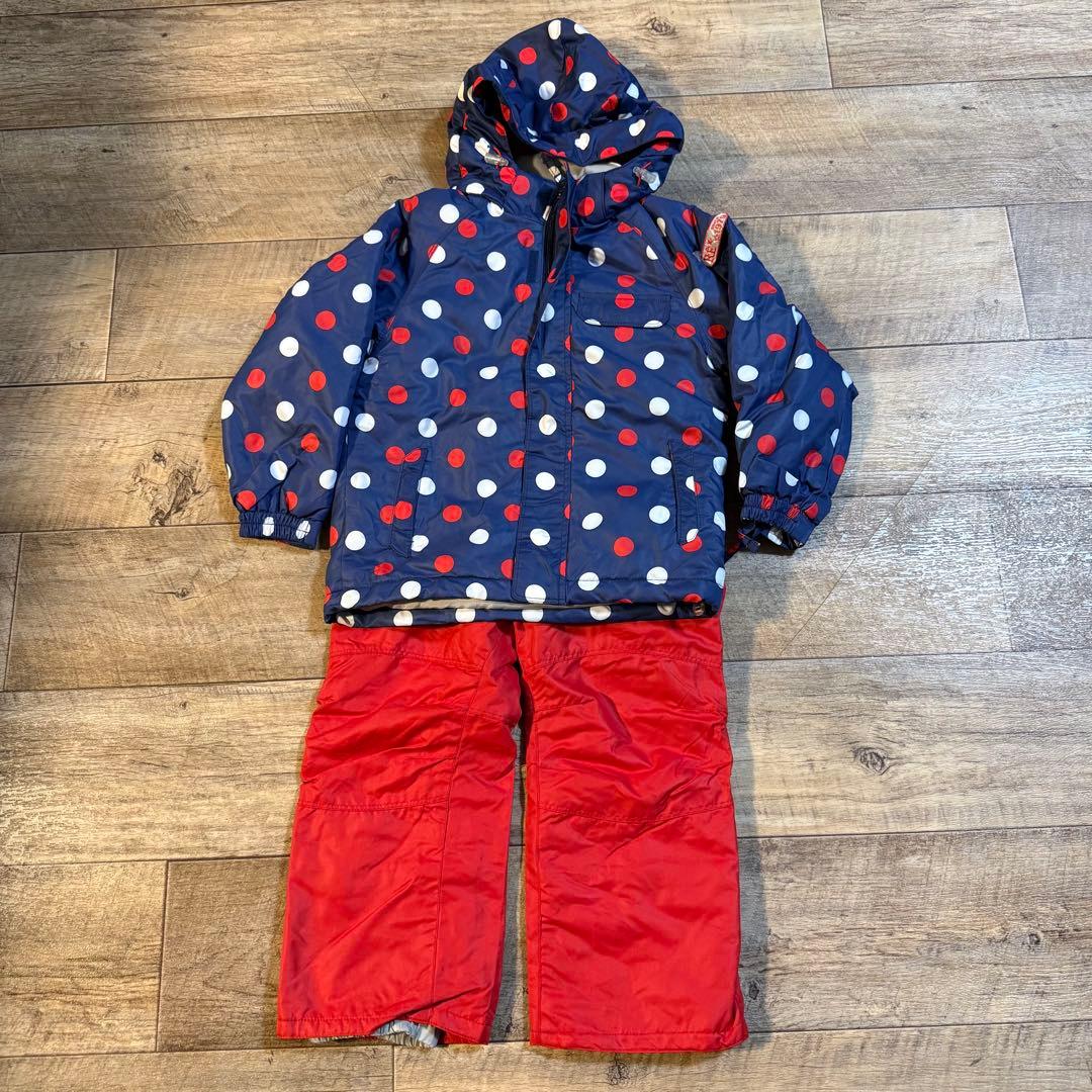 美品 RESEEDA 110 子ども用スキーウェア 上下セット レセーダ キッズ