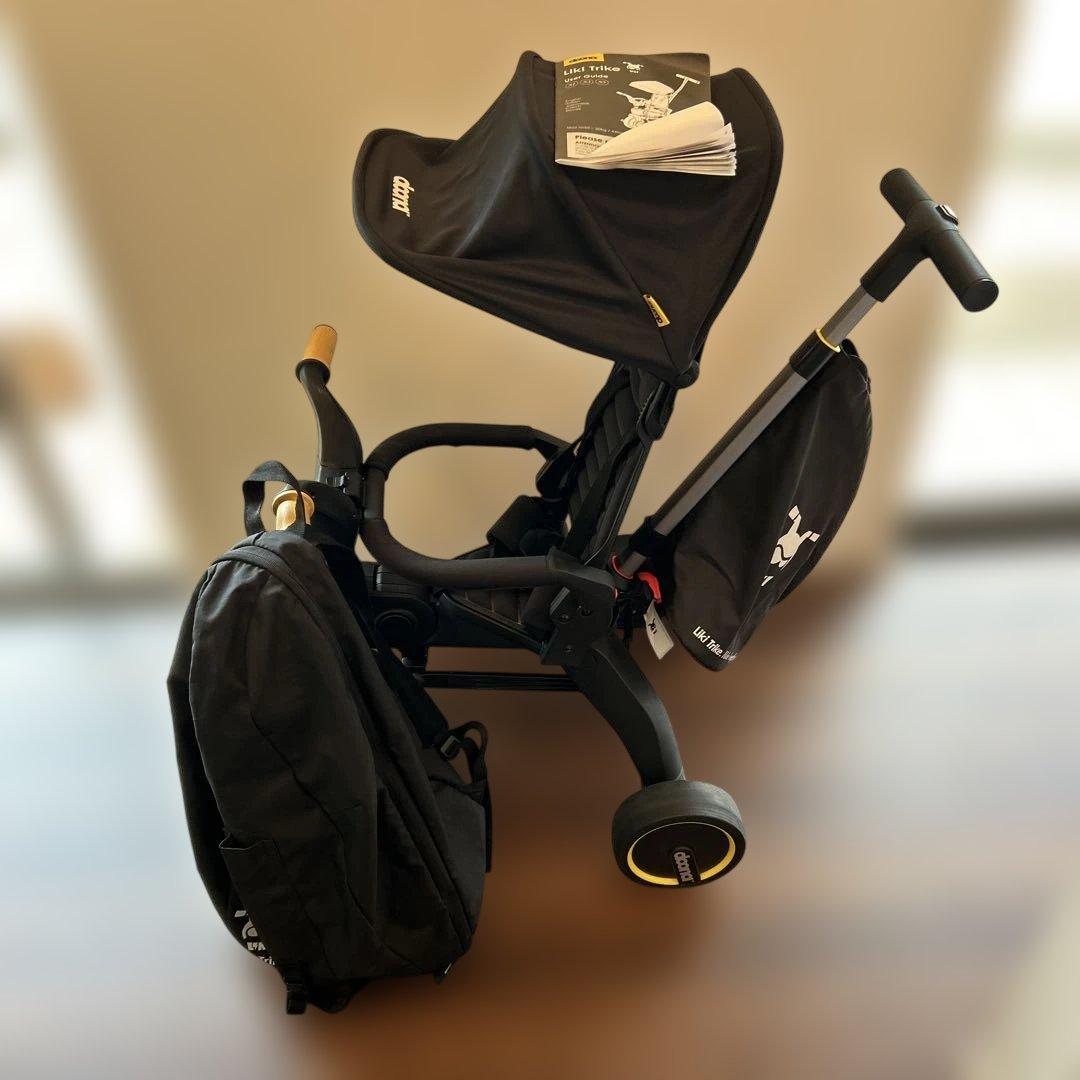 doonaドゥーナ　リキトライクプレミアム　折りたたみ三輪車　S5ニトロブラック