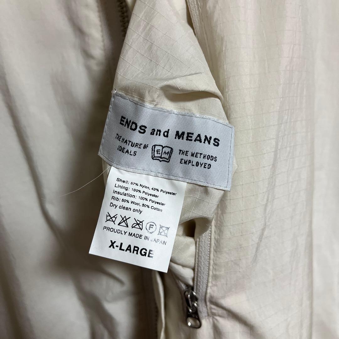 ENDS AND MEANS リバーシブルキルティングジャケット XL