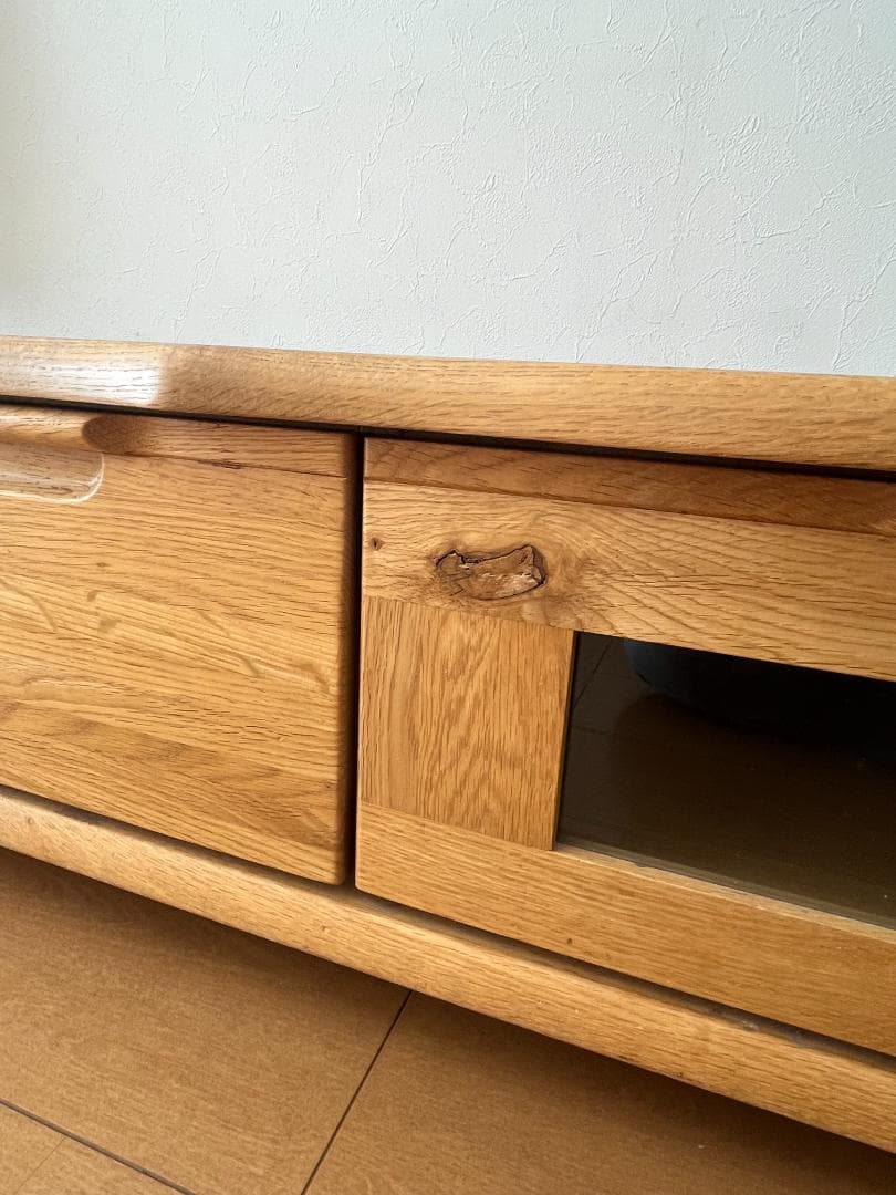 起立木工　KIRITSU MOKKO　無垢　TV台　ローボード　引き出し付き