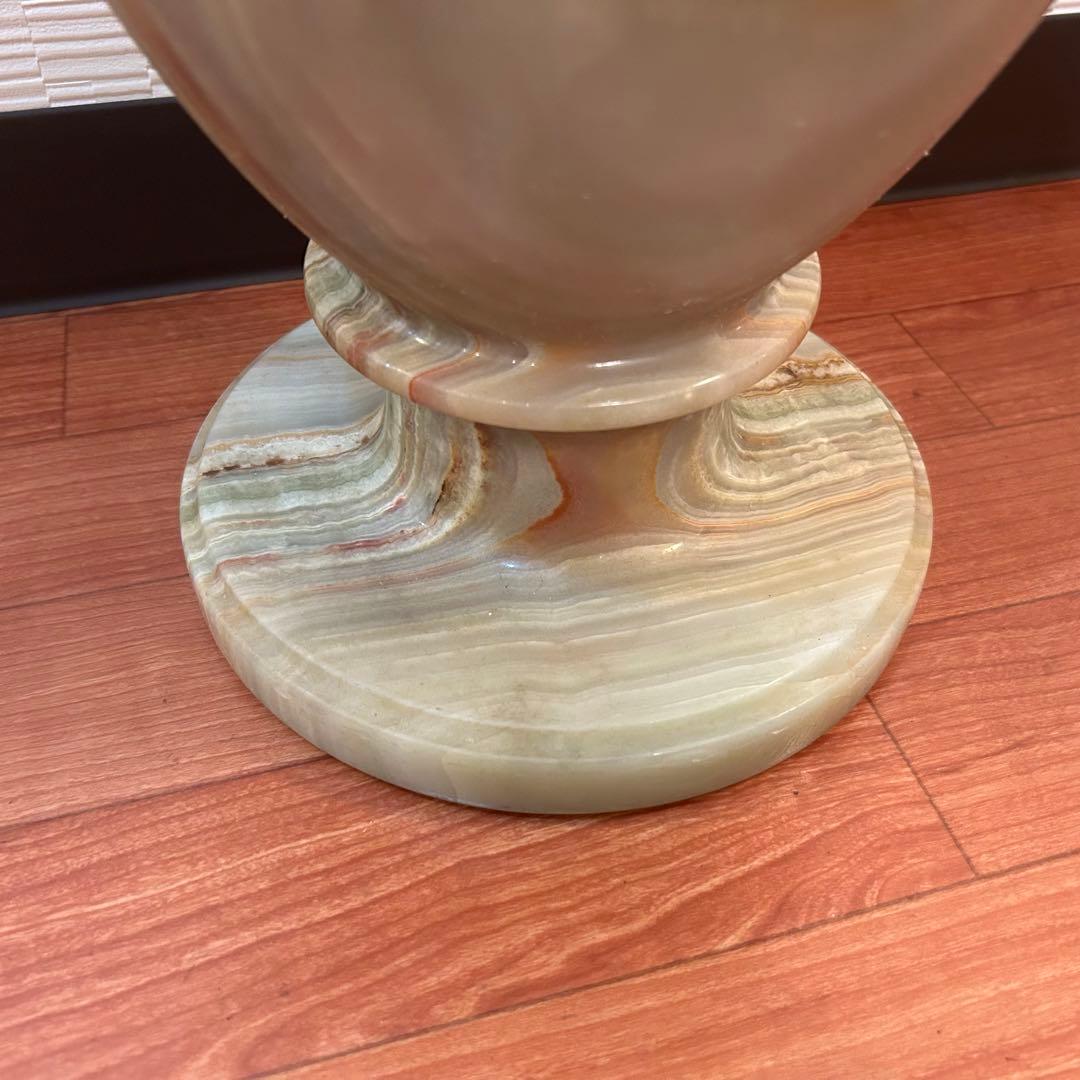 【極美品】オニックス壺 花瓶 46cm