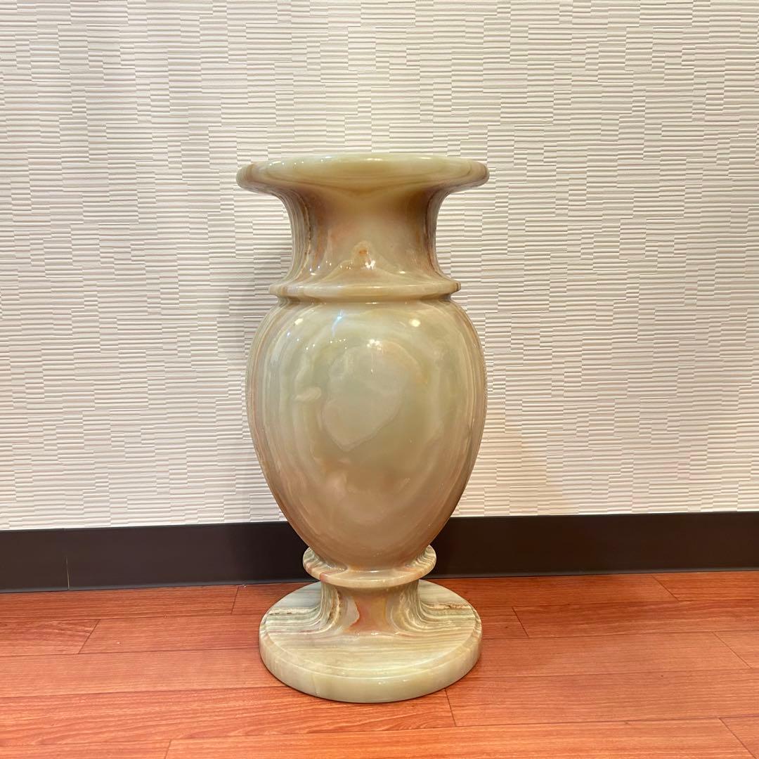 【極美品】オニックス壺 花瓶 46cm