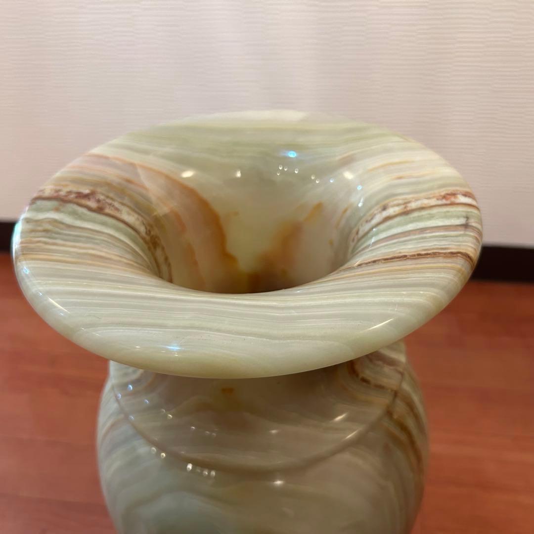 【極美品】オニックス壺 花瓶 46cm