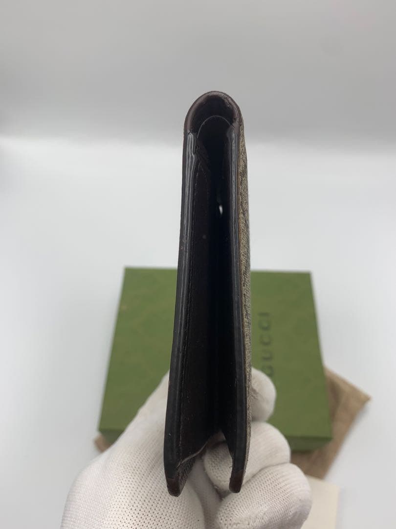 GUCCI グッチ 財布 シェリーライン グッチシマ レザー ベージュ P55