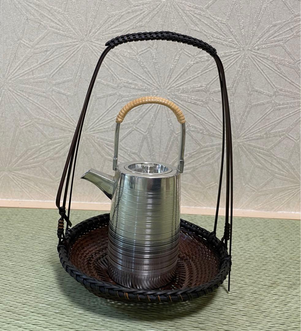 錫　酒器　喜山作　煎茶道具