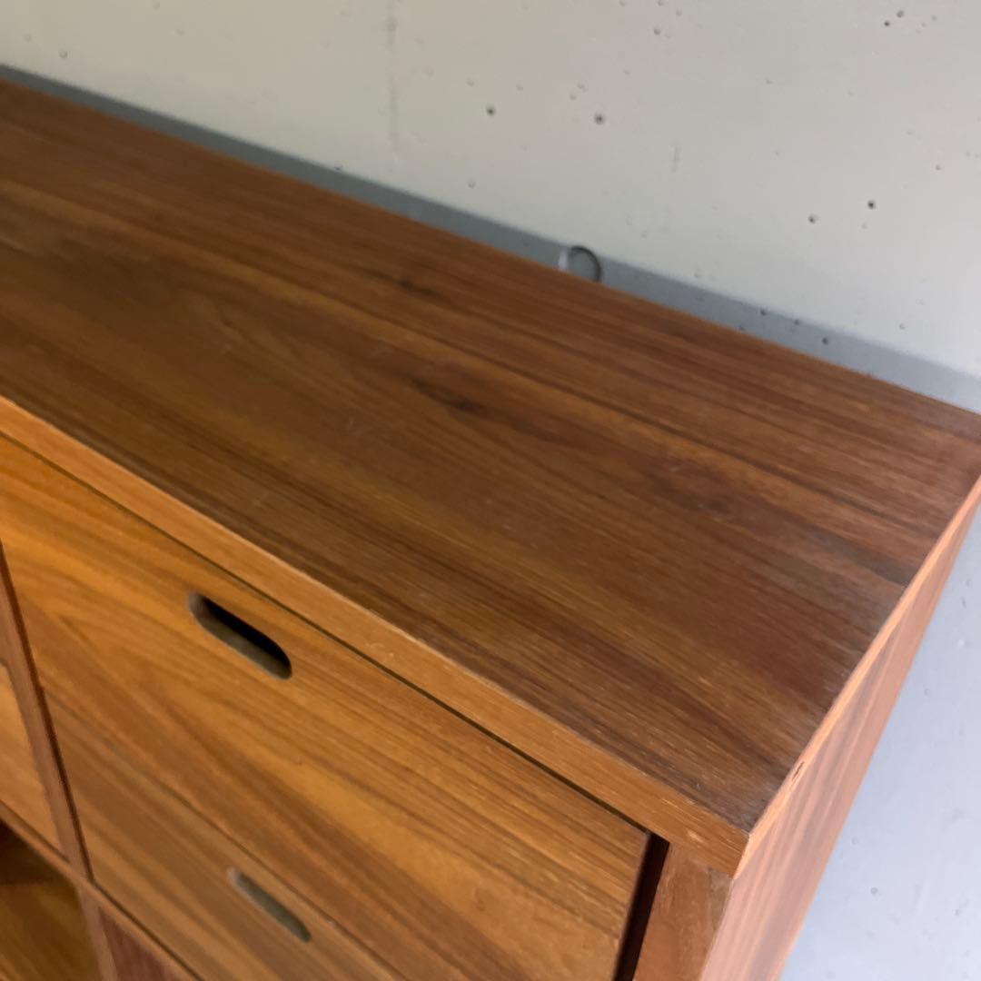 ぶるやまぶるみ★無印スタッキングシェルフセット・３段×３列・ウォールナット