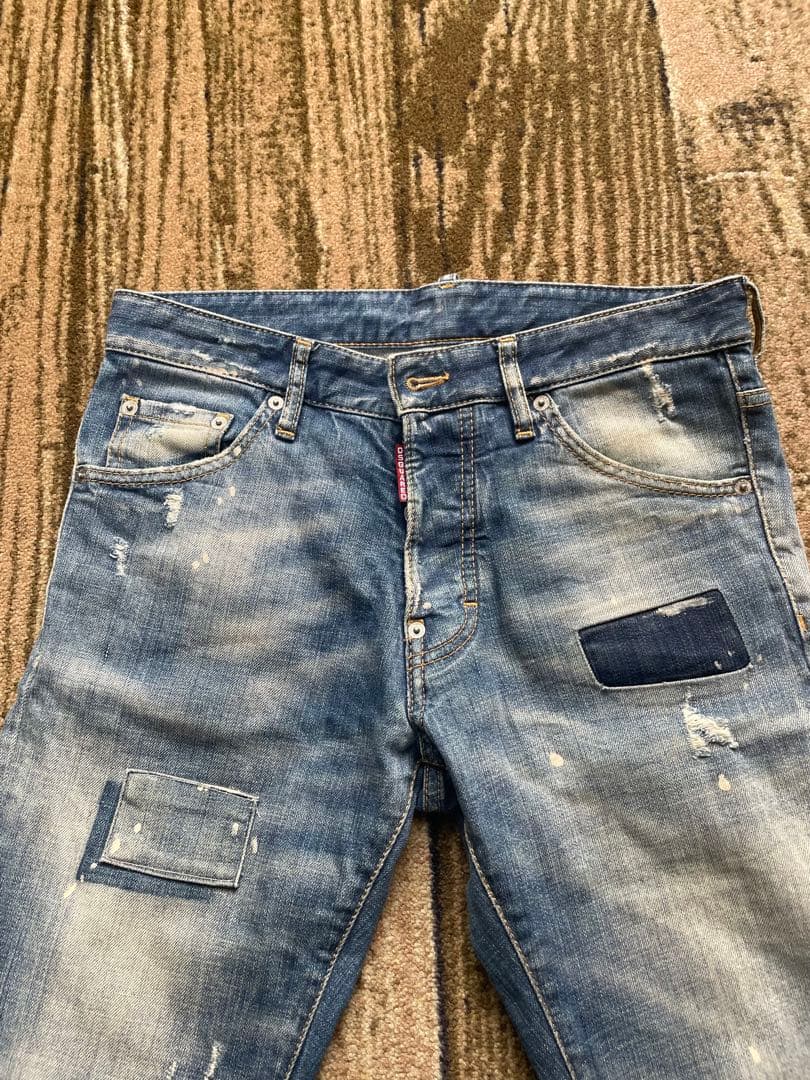 ディースクエアード　クールガイ　ペンキ加工デニム