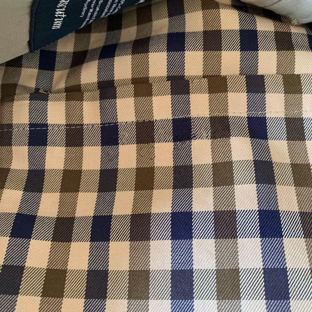 【希少　現行タグ　XL】アクアスキュータム　トレンチコート　メンズ　ロング