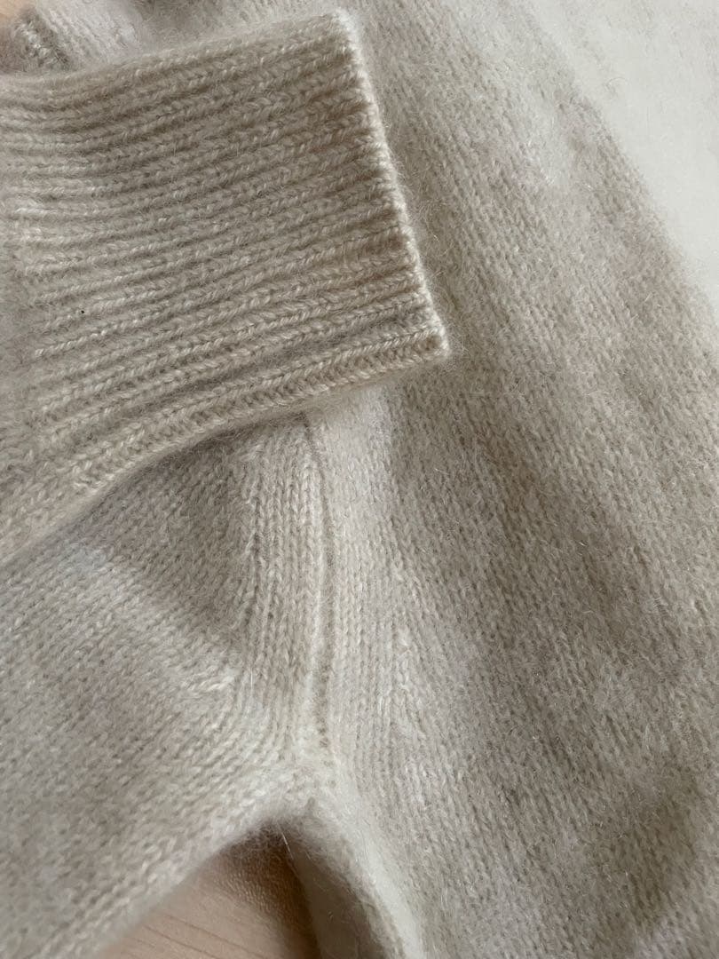 NOBLEノーブル YAKボーイフレンドニット アイボリー