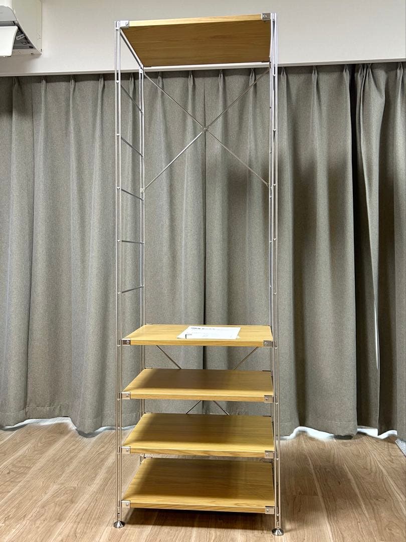 【組立済新品】ステンレスユニットシェルフ 棚5枚セット幅58×高さ175.5cm