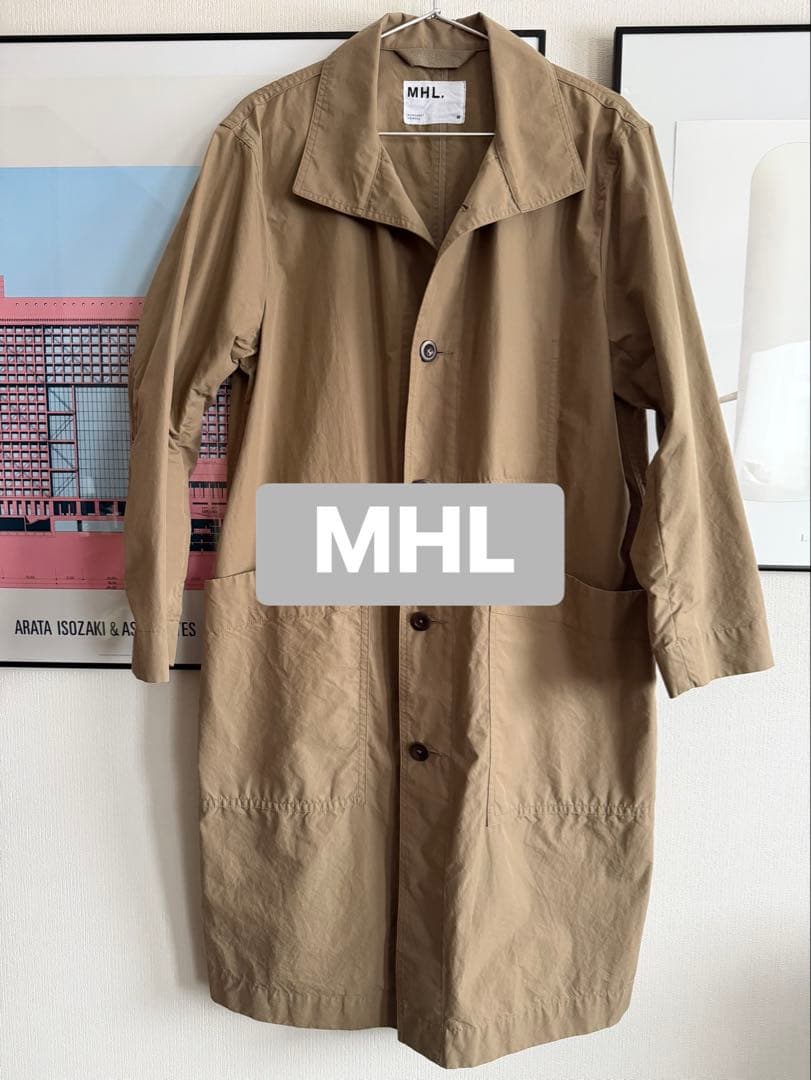 MHL ステンカラーコート ベージュ