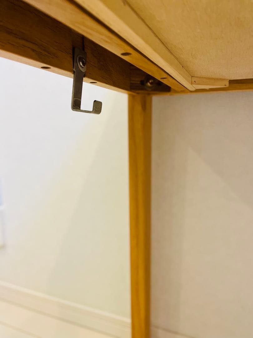 送料込み⭐︎らくらくメルカリ便⭐︎無印良品 無垢材デスク（引出付）オーク材