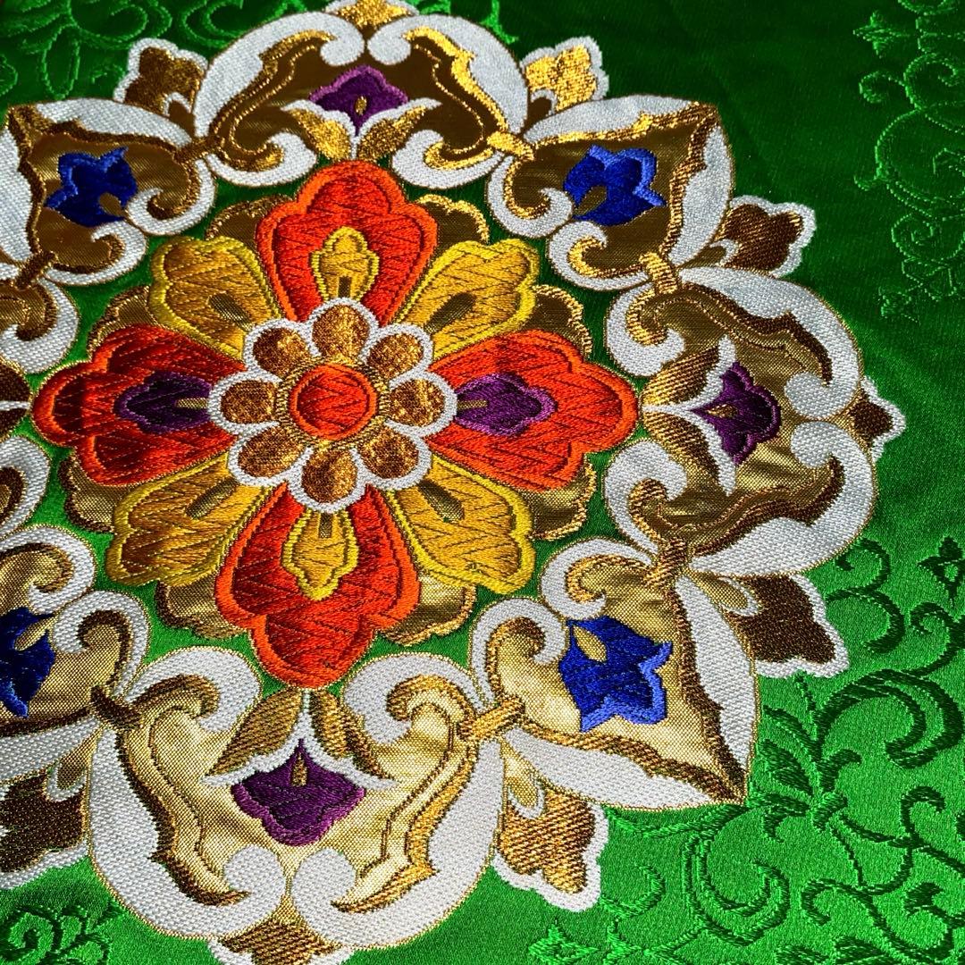 テーブルランナー　翠華紋　帯リメイク