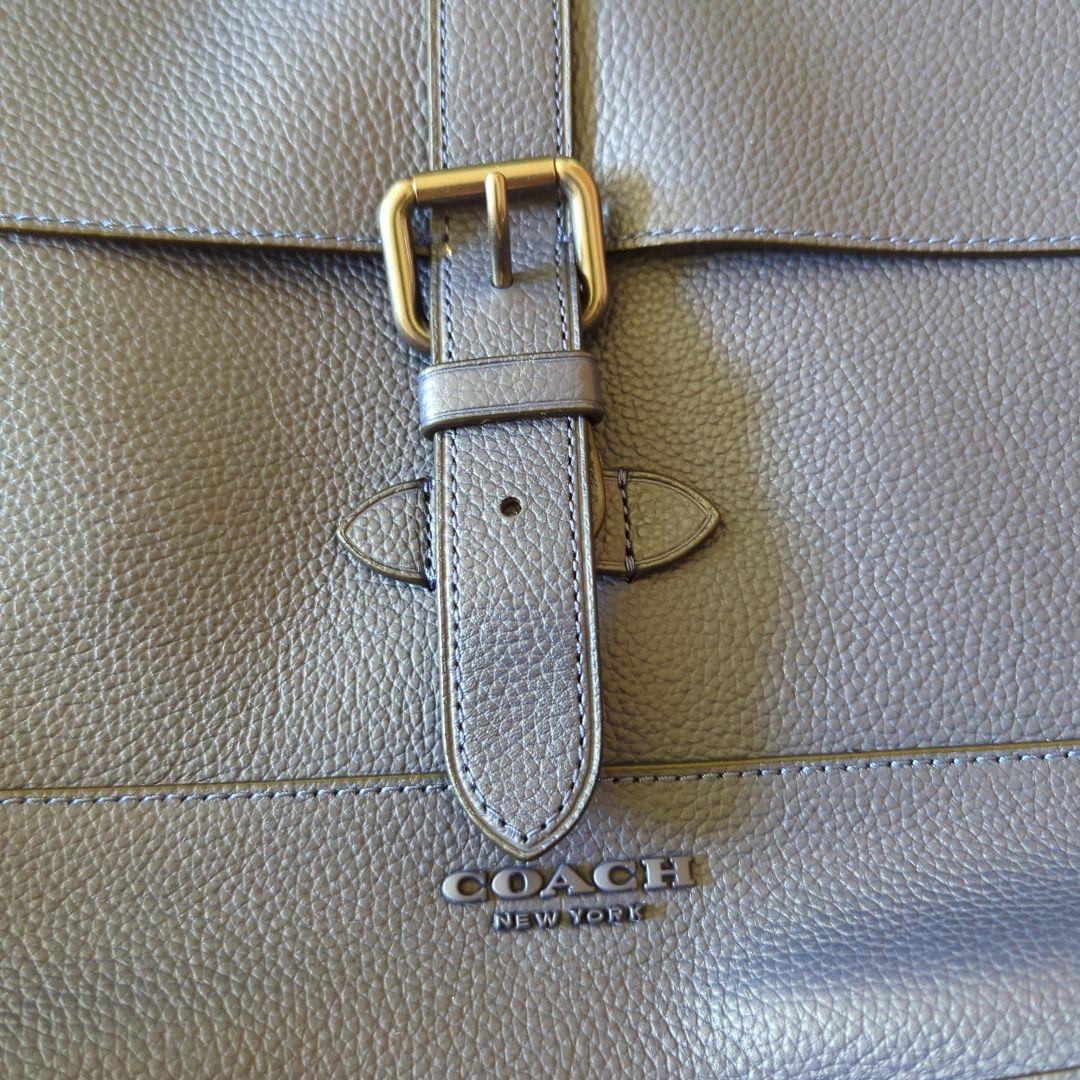 コーチ　COACH　レザー　メッセンジャーバッグ ブルー